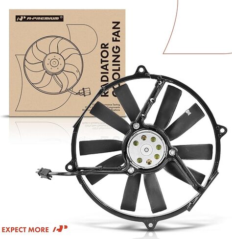 A-Premium Engine Radiator Cooling Fan Assembly Compatible with Select Mercedes-Benz Models - 300CE, 300D, 300E, 300SE, 300SEL, 300TE, 350SD, 350SDL, 400E, 420SEL, 500E, 560SEL, E300, E320, E420, E500 in Saudi Arabia