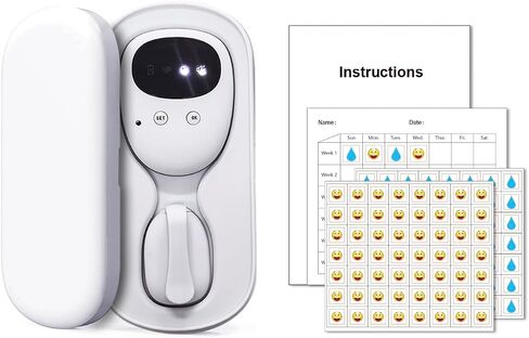 FENCY Wireless Bedwetting Alarm for Boys and Girls, USB Rechargeable, Pee Alarm, White in Saudi Arabia