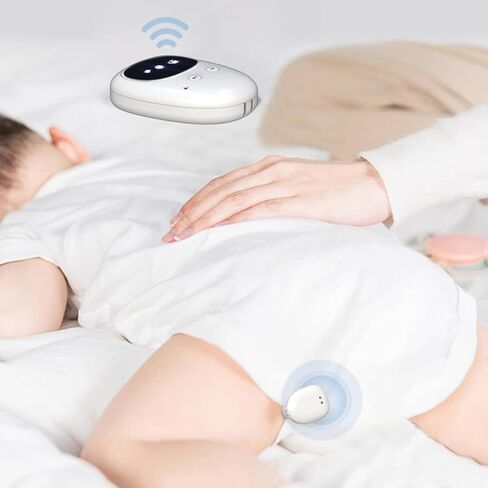 FENCY Wireless Bedwetting Alarm for Boys and Girls, USB Rechargeable, Pee Alarm, White in Saudi Arabia