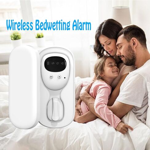 FENCY Wireless Bedwetting Alarm for Boys and Girls, USB Rechargeable, Pee Alarm, White in Saudi Arabia