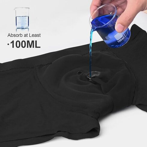 Incontinence Underwear for Men - 100ml Absorbency | Leakproof & Odor-Control | Reusable Washable Bladder Control Boxer Briefs | High-Waist for Night & Active Use [3-Pack] (Grey, L) in Kuwait