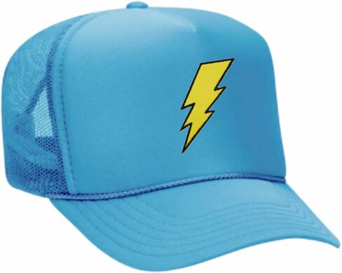 Lightning Bolt Embroidered Patch Trucker Hat in Saudi Arabia