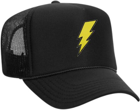 Lightning Bolt Embroidered Patch Trucker Hat in Saudi Arabia