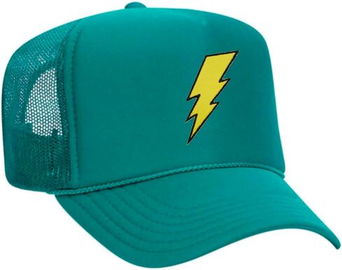 Lightning Bolt Embroidered Patch Trucker Hat in Saudi Arabia