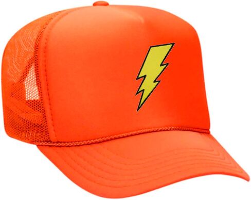 Lightning Bolt Embroidered Patch Trucker Hat in Saudi Arabia