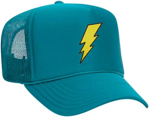 Lightning Bolt Embroidered Patch Trucker Hat in Saudi Arabia