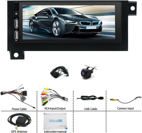 6.8" Double Din Car Radio Stereo for 1994–2002 Dodge Ram 1500 2500 3500/Cirrus 1995-2000/Jeep Grand Cherokee 1994-1998 with Android 13 Wireless & Wired Carplay Android Auto，Backup Camera+MIC in Kuwait