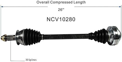GSP NCV10280 CV Axle Shaft Assembly for Select 2013-17 Cadillac ATS - Rear Left (Driver Side) in Saudi Arabia