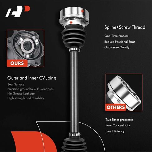 A-Premium Pair (2) Rear CV Axle Shaft Assembly Compatible with Audi A4 Quattro 2003-2009, S4 2004-2009, Driver and Passenger Side, Replace# 8E0501203K in Saudi Arabia