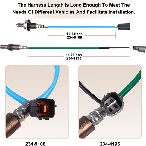 Oxygen O2 Sensor Upstream Downstream Fits for Subaru Forester 2011 2012 2013 2.5L H4, for Subaru Impreza 2010 2011 2012 2013 2014 2.5L H4 - O2 Sensors Replace 234-9108 234-4195 Set of 2 in Saudi Arabia