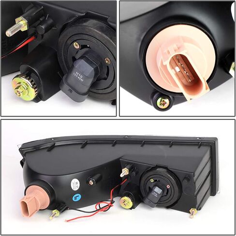 Auto Dynasty LED DRL Fog Lights Assembly Compatible with 2007-2014 Cadillac Escalade & ESV EXT, Fog Lamp Replacement, Driver Passenger Side, Chrome Lens in Saudi Arabia