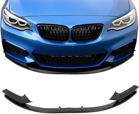 SCITOO Plastic Front Lip Spoiler Fits for 2014-2018 for Mazda for 3 Axela Glossy Black Front Bumper Lip in Kuwait