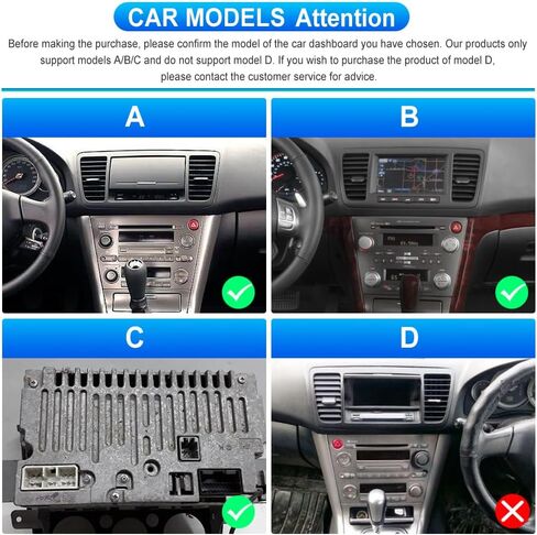 [4G+64G] Inefala for Subaru Legacy Outback 2003-2009 Android Car Radio Stereo with Wireless Carplay Android Auto, 9 Inch HD Touchscreen with WiFi GPS Bluetooth5.0 FM/RDS 32EQ SWC Backup Camera MIC in Saudi Arabia