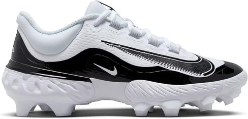 حذاء NIKE Alpha Huarache Elite 4 Low MCS للرجال FD6255-101 (أبيض/أسود)، مقاس 11.5 in Saudi Arabia