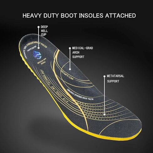 أحذية SUREWAY للرجال شديدة التحمل ناعمة / مركبة / فولاذية عند أصابع القدم للرجال - مريحة، Goodyear Welt، جلد محبب بالكامل، أحذية / أحذية بناء بمقدمة 6 بوصات، مقاومة للماء عند أصابع القدم الناعمة باللون البني الفاتح، مقاس 13 in Kuwait