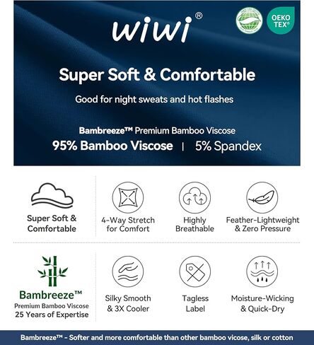 WiWi Womens Yoga Pants with Pockets - Viscose from Bamboo High-Waist Joggers Sweatpants Lounge Pajama Bottoms S-XXL in Kuwait