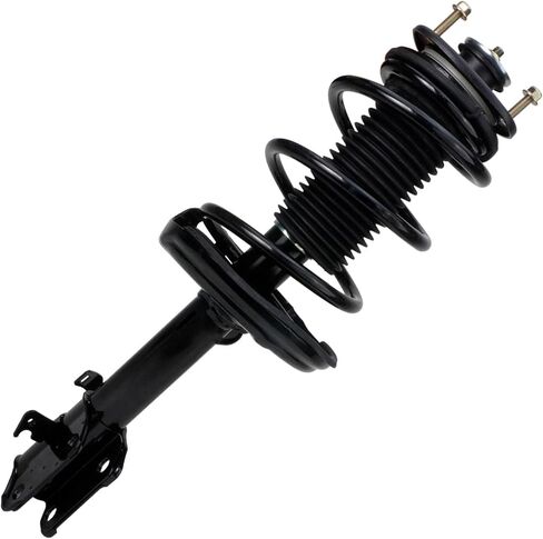Detroit Axle - Front Left Strut for 2006-2014 Honda Ridgeline, Driver Side Strut w/Coil Spring 2007 2008 2009 2010 2011 2012 2013 Replacement Suspension Quick Install Ready Strut Shock Assembly in Kuwait