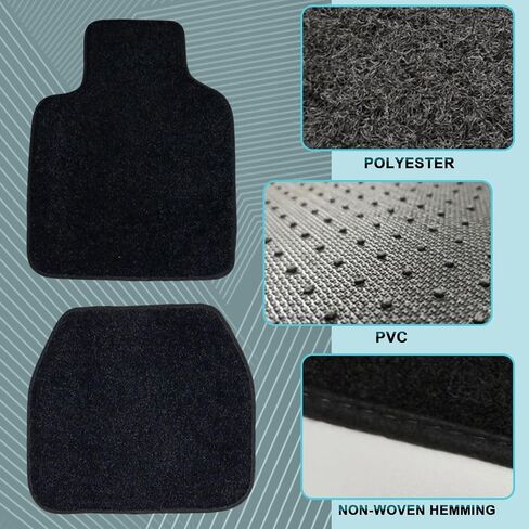 Starlight Floor Mats for Car, LED Car Mats, Starry Sky Design Luminous Carpet, Universal Fit Anti-Slip Waterproof Starlight Mats for Cars, SUVs, Trucks(USB Cable) in Saudi Arabia