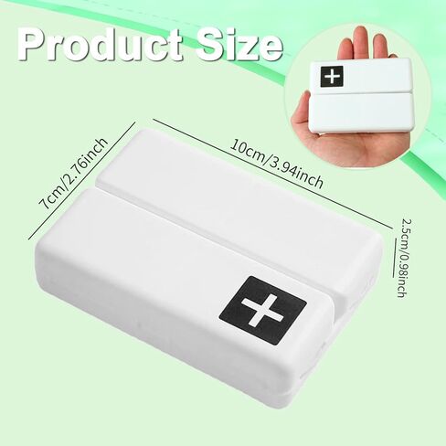 Daily Magnetic Pill Box Organizer, 7 Tray Travel Size Medicine Case Container, Cute Small Pocket Pill Dispenser Capsule Reminder Tracker for Medication, Fish Oil, Supplement, Tablets, Pink in Kuwait