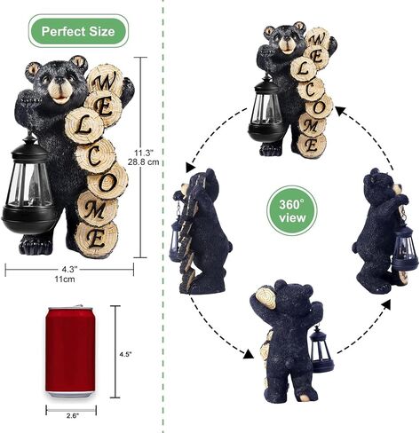 Solar Garden Decor Statues Figurine: Garden Art for Patio Balcony Yard Lawn - Unique Christmas Birthdays Gifts for Mom Grandma Women Wife Sister in Saudi Arabia