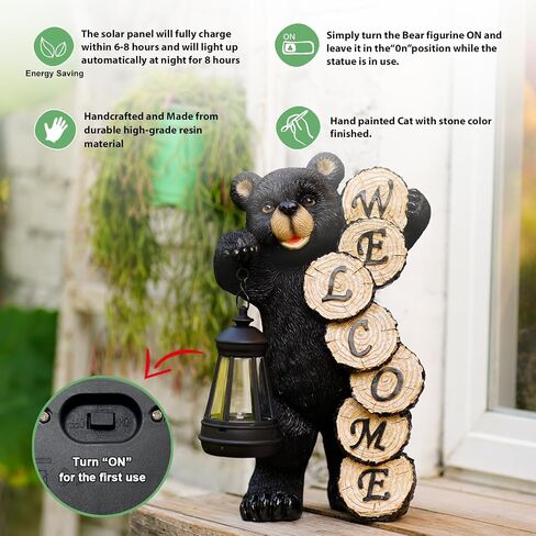 Solar Garden Decor Statues Figurine: Garden Art for Patio Balcony Yard Lawn - Unique Christmas Birthdays Gifts for Mom Grandma Women Wife Sister in Saudi Arabia