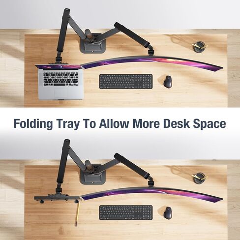 جهاز كمبيوتر محمول AVLT و 40 بوصة شاشة القطب أعلى القطب مع USB-C USB-A المنافذ-المتوافقة مع VESA ، ويدعم 26.4 رطلا (12 كجم) ، وملاءمة الشاشة الفائقة ، والارتفاع القابل للتعديل ، دوارة الإمالة ، إدارة الكابلات in Saudi Arabia