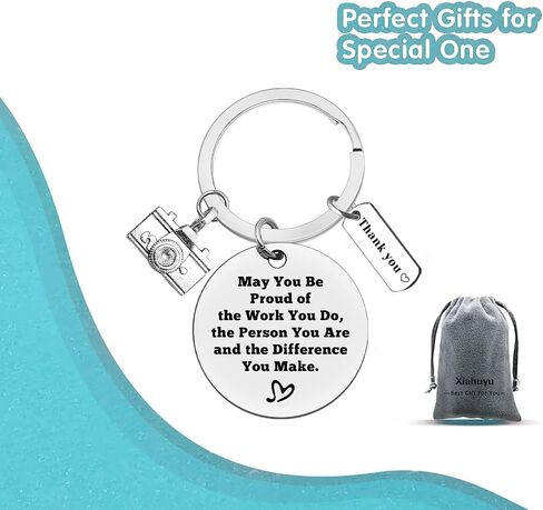 Xiahuyu Photographer Gifts Keychain Photography Lovers Gift Photographer Appreciation Gifts Christmas Birthday Gifts in Saudi Arabia
