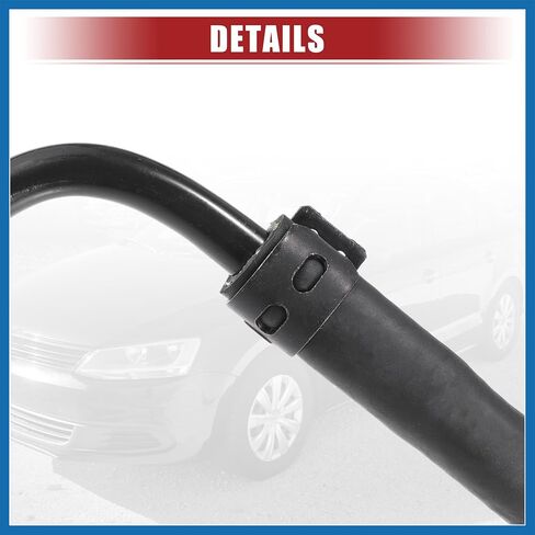 Coolant Radiator Reservoir Tank Overflow Hose Fit for Ford Fiesta S SE 1.6L 2011-2019 No.8V2Z-8B081-B/8V2Z-8B081-A - Pack of 1 Item Replacement in Saudi Arabia