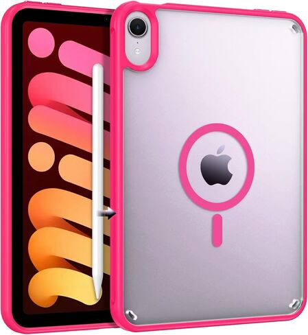حالة Bentoben for iPad Mini7 (A17 Pro) ، و iPad Mini 7th Generation Magnetic Case (2024/2021) ، وغطاء صدمة غير لامع وغطاء للأسفل لـ iPad mini7/mini6 8.3 "، خارج الأبيض in Kuwait