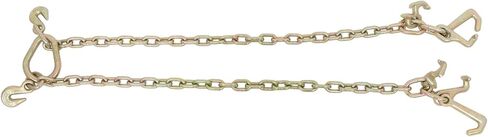 munirater 5/16in 3 FT 5400LBS Tow Chain Grade 70 V - Bridle Chain with RJT Cluster Hooks Replacement for Tow Truck Winch Cable Pull Wrecker Recovery Grab in Saudi Arabia