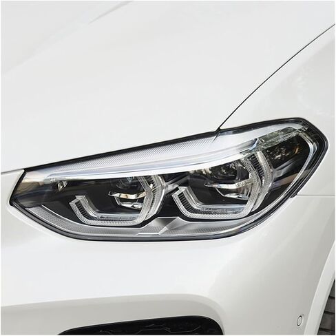 غطاء للمصابيح الأمامية غطاء عاكس الضوء الشفاف غطاء المصباح الأمامي متوافق مع BMW X3 X4 X3M X4M G01 G02 G08 F97 F98 2018 2019 2020 2021 (يمين) in Kuwait
