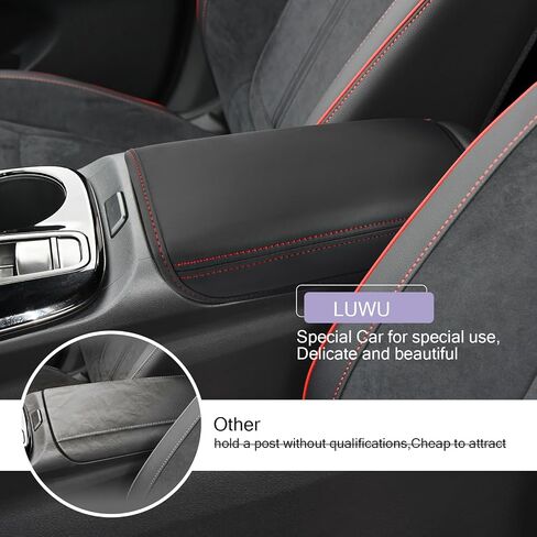 غطاء وحدة التحكم المركزية متوافق مع ملحقات Hyundai Tucson 2025 2025 Tucson NX4 غطاء مسند الذراع وسادة وحدة التحكم المركزية 2025 Tucson غطاء وحدة التحكم مسند الذراع جلد ناعم (ليس للإصدار اليدوي/التلقائي) in Kuwait
