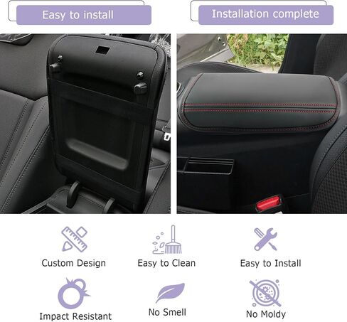 غطاء وحدة التحكم المركزية متوافق مع ملحقات Hyundai Tucson 2025 2025 Tucson NX4 غطاء مسند الذراع وسادة وحدة التحكم المركزية 2025 Tucson غطاء وحدة التحكم مسند الذراع جلد ناعم (ليس للإصدار اليدوي/التلقائي) in Kuwait