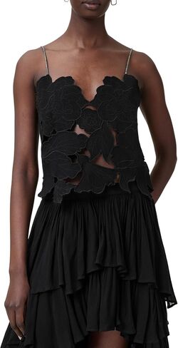 AllSaints Women's Flora Emb Top in Saudi Arabia