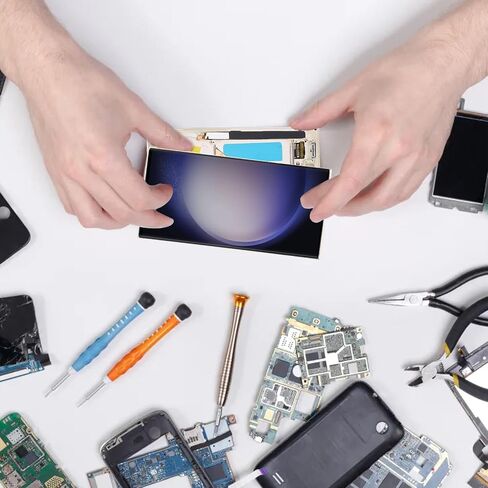 6.8 بوصة لجهاز Galaxy S23 Ultra ، LCD Display Digitizer S23ULTRA 5G S918B LCD شاشة الإطار ، الإصدار الدولي للاتحاد الأوروبي ، بصمة الدعم (الأخضر) in Saudi Arabia