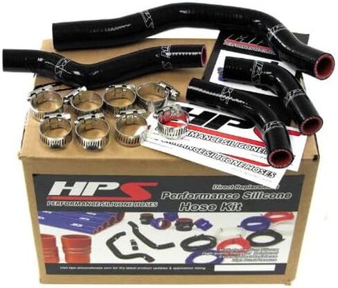 HPS (57-1239-BLK) طقم خرطوم المشعاع السيليكون الأسود لهوندا CRF450X in Saudi Arabia