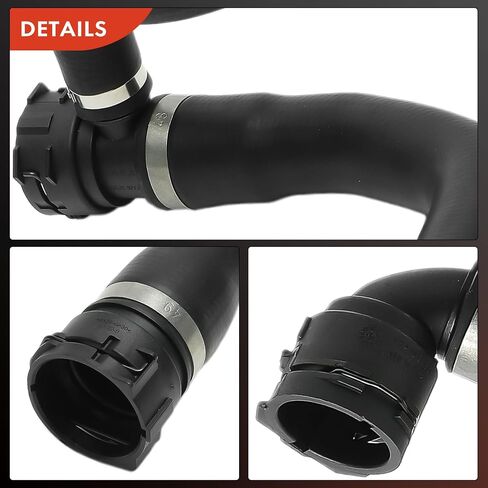 A-Premium Upper Radiator Coolant Hose Compatible with BMW 550i, 650i, 2006 20007 2008 2009 2010, Manual Transmission in Saudi Arabia