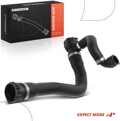A-Premium Upper Radiator Coolant Hose Compatible with BMW 550i, 650i, 2006 20007 2008 2009 2010, Manual Transmission in Saudi Arabia