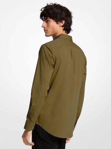 Michael Kors Mens Long Sleeve Classic Cotton Shirt in Saudi Arabia