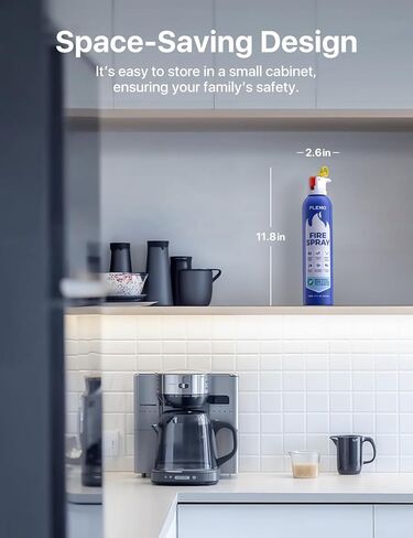 PLEMO Fire Extinguisher, All-in-1 Fire Spray for Home, Kitchen, Car, RV, Garage, Truck, and Camping, F60L, 2-Pack in Kuwait