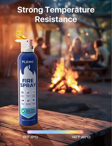 PLEMO Fire Extinguisher, All-in-1 Fire Spray for Home, Kitchen, Car, RV, Garage, Truck, and Camping, F60L, 2-Pack in Kuwait