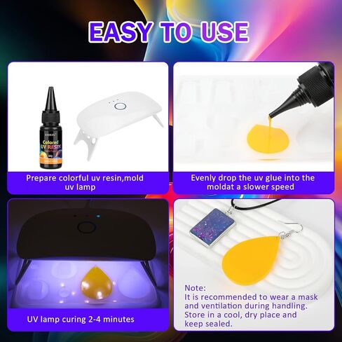 راتنجات UV Kisrel ، 20 لونًا - مجموعة راتنجات الأشعة فوق البنفسجية 400G ، راتنج الأشعة فوق البنفسجية الشفافة الملونة ، راتنجات الأشعة فوق البنفسجية الصلبة الصلبة للحرف اليدوية ، صنع المجوهرات والديكور in Kuwait