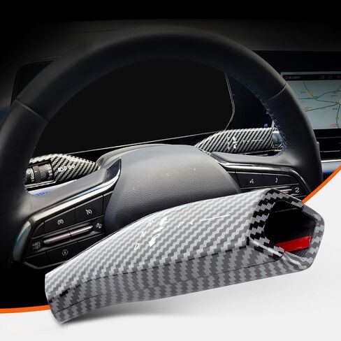 Mooseforge Digital Column Mounted Shifter Cover Compatible with 2025 Chevy Equinox Traverse Tahoe Suburban GMC Terrain Acadia Interior Accessories (Glossy red Carbon Fiber Pattern) in Saudi Arabia