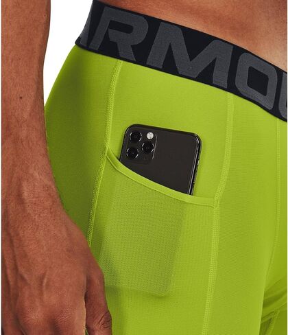 Under Armour Mens HeatGear Compression Shorts - Sweat Wicking XXL Black-White in Kuwait