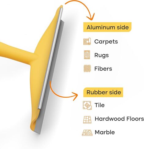 Pro Pet Hair Removal Tool: Reusable Cat Hair Remover and Dog Hair Remover - Dual-Edge Pet Hair Remover and Carpet Hair Removal Tool for Non-Knit Materials - The Quick & Easy Fur Remover Tool in Saudi Arabia