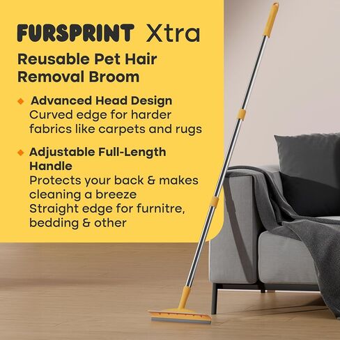 Pro Pet Hair Removal Tool: Reusable Cat Hair Remover and Dog Hair Remover - Dual-Edge Pet Hair Remover and Carpet Hair Removal Tool for Non-Knit Materials - The Quick & Easy Fur Remover Tool in Saudi Arabia