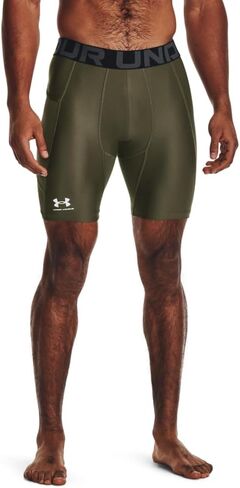 Under Armour Mens HeatGear Compression Shorts - Sweat Wicking XXL Black-White in Kuwait
