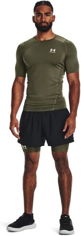 Under Armour Mens HeatGear Compression Shorts - Sweat Wicking XXL Black-White in Kuwait