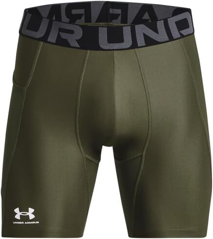 Under Armour Mens HeatGear Compression Shorts - Sweat Wicking XXL Black-White in Kuwait