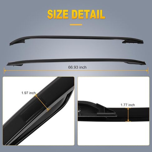 OCPTY Roof Rack Fit for Land Rover Range for Rover Evoque 2012 2013 2014 2015 2016 2017 2018 2019 2020 Cargo Bars for Cargo Carrier Bag Luggage Kayak Canoe Bike Snowboard Skiboard in Saudi Arabia